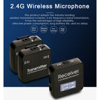AY123 2.4G Wireless Lavalier Dual Channel Transmission Microphone — view 2