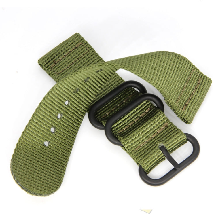 Three-ring Steel Buckle Nylon Watchband