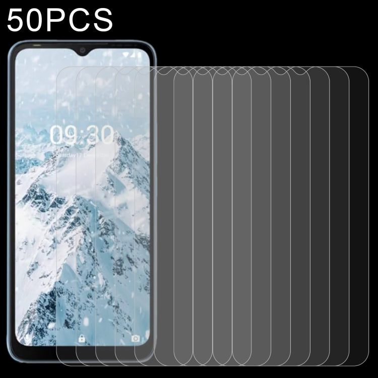 50 PCS 0.26mm 9H 2.5D Tempered Glass Film