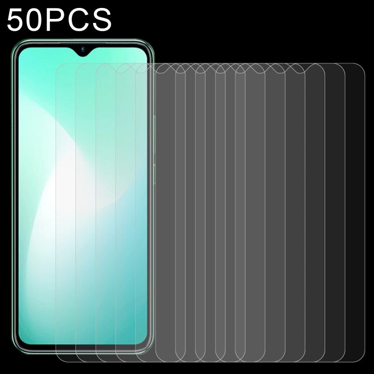 50 PCS 0.26mm 9H 2.5D Tempered Glass Film