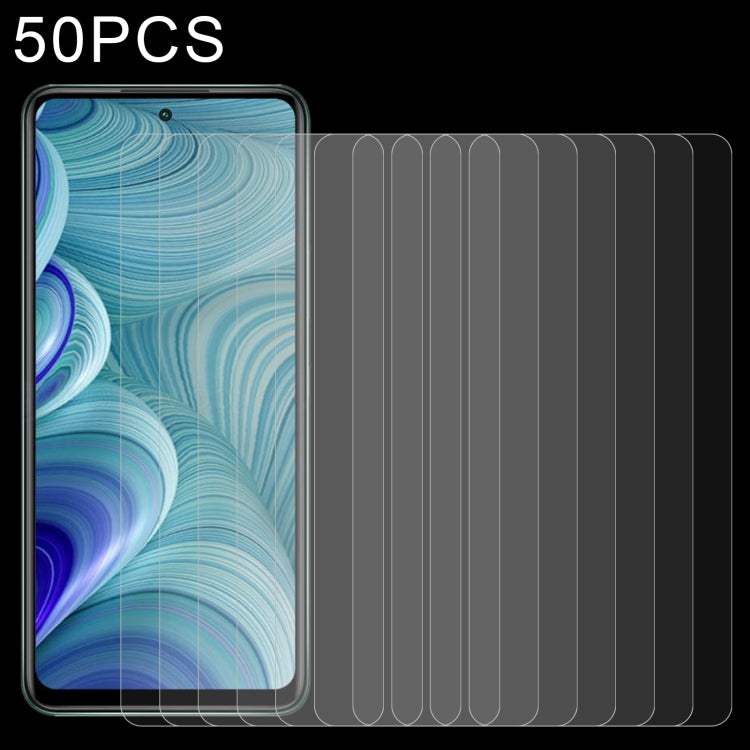 50 PCS 0.26mm 9H 2.5D Tempered Glass Film