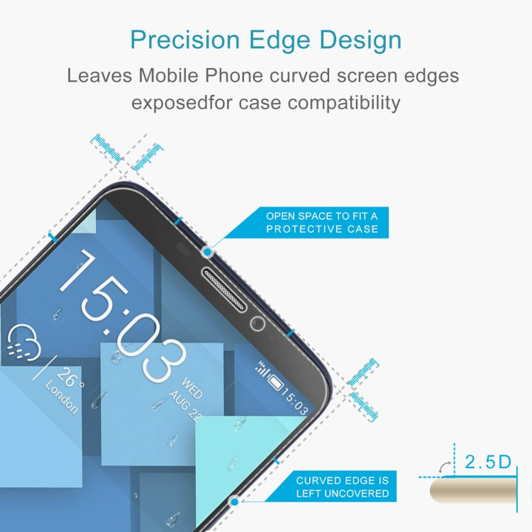 50 PCS 0.26mm 9H 2.5D Tempered Glass Film, For Sharp Aquos Sense 3 Plus (50 PCS)         ...