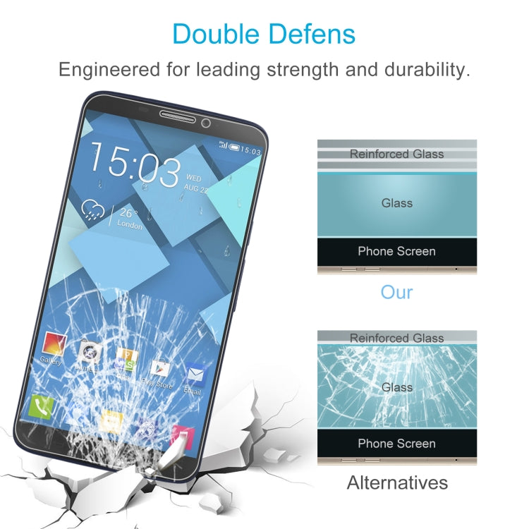 50 PCS 0.26mm 9H 2.5D Tempered Glass Film, For Sharp Aquos Sense 3 Plus (50 PCS)         ...