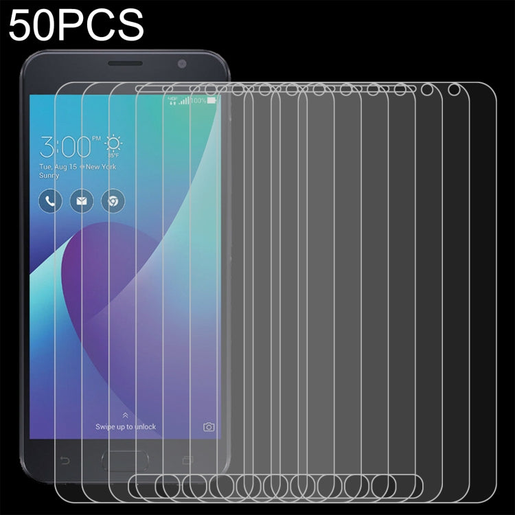 50 PCS 0.26mm 9H 2.5D Tempered Glass Film, For Sharp Aquos Sense 3 Plus (50 PCS)         ...