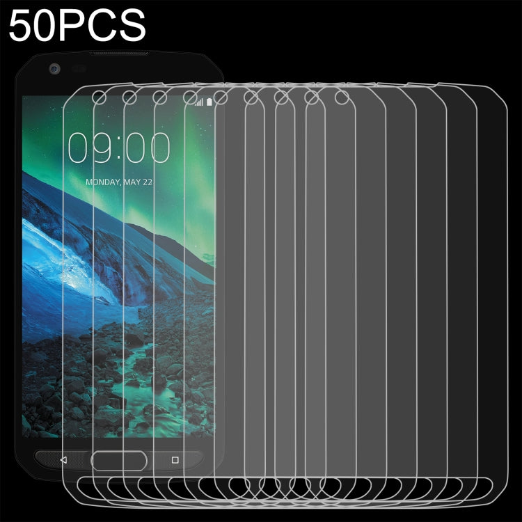 50 PCS 0.26mm 9H 2.5D Tempered Glass Film, For Sharp Aquos Sense 3 Plus (50 PCS)         ...