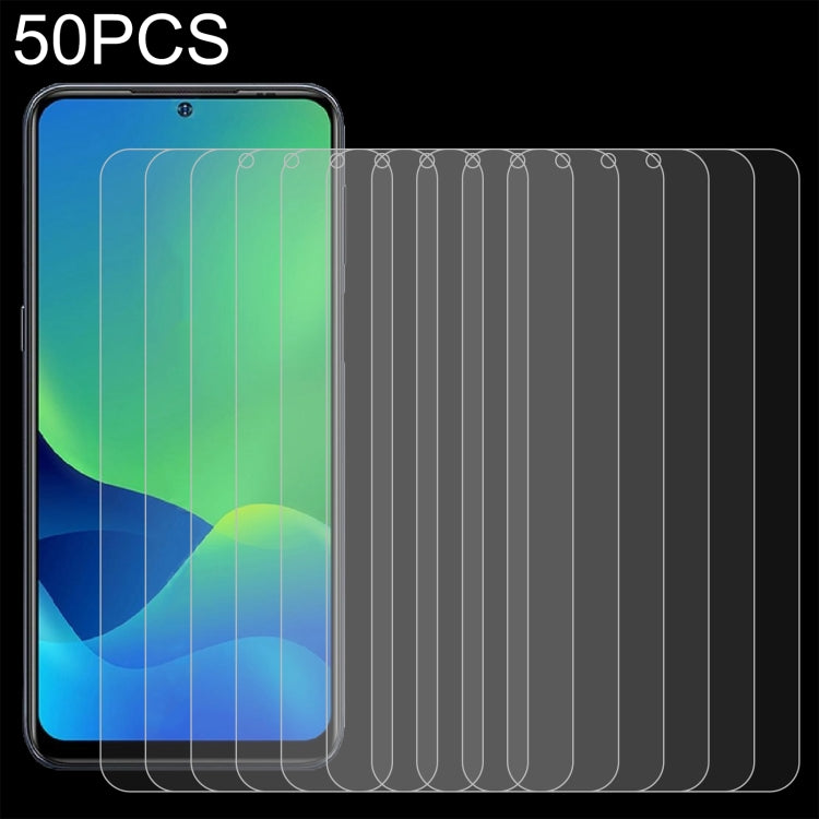 50 PCS 0.26mm 9H 2.5D Tempered Glass Film, For CAT S62 Pro (50 PCS)