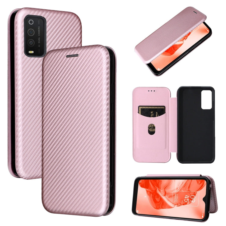 Carbon Fiber Texture Magnetic Horizontal Flip Leather Phone Case
