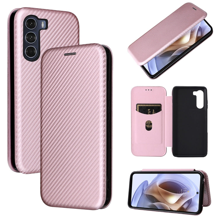 Carbon Fiber Texture Magnetic Horizontal Flip Leather Phone Case — view 12