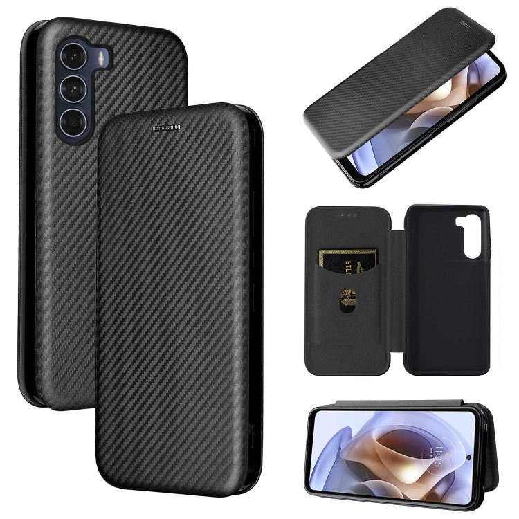 Carbon Fiber Texture Magnetic Horizontal Flip Leather Phone Case — view 13