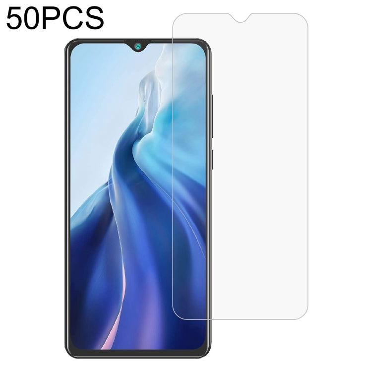 50 PCS 0.26mm 9H 2.5D Tempered Glass Film