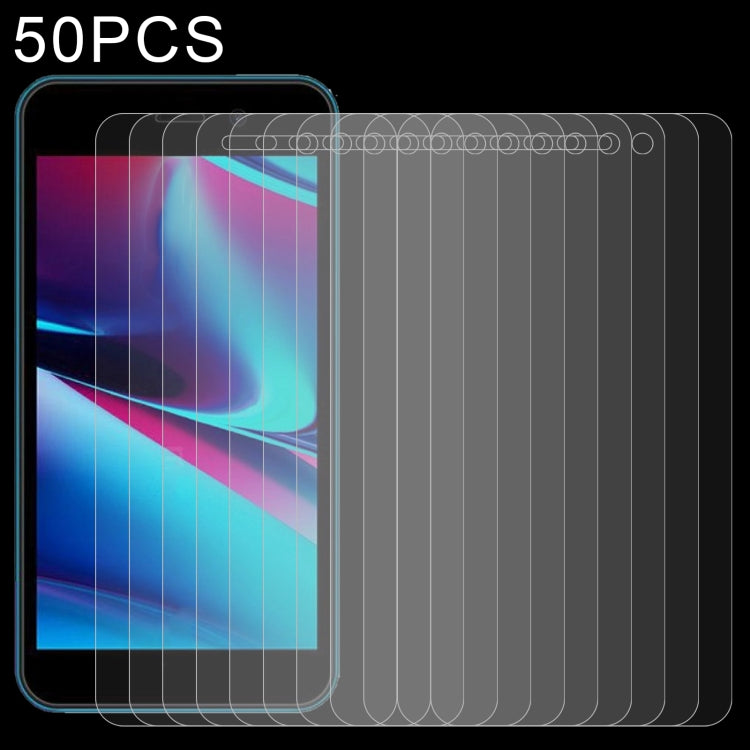 50 PCS 0.26mm 9H 2.5D Tempered Glass Film