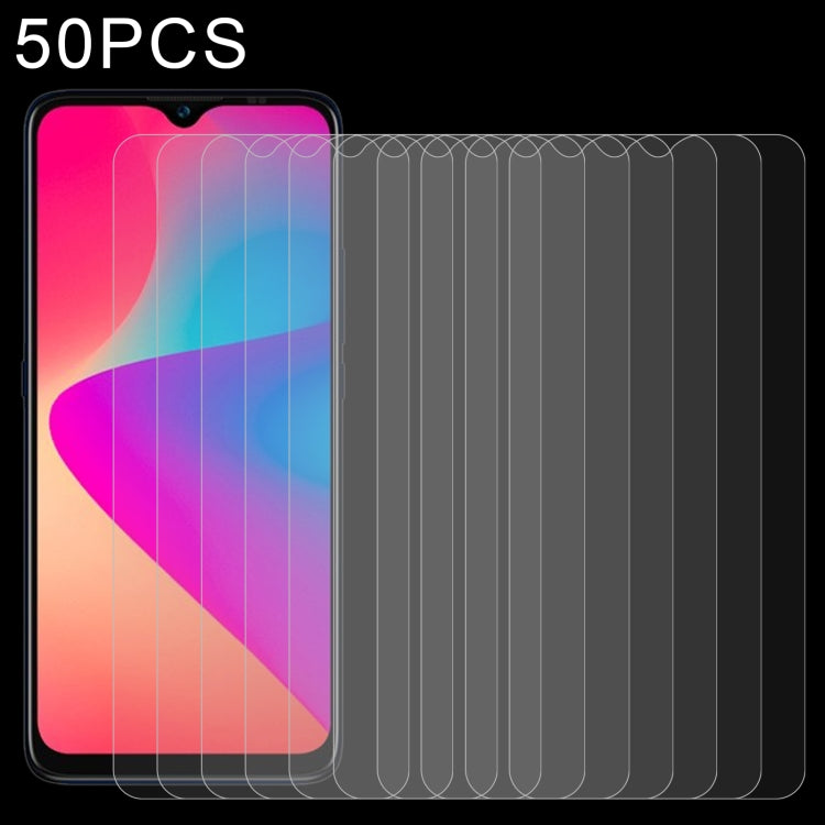 50 PCS 0.26mm 9H 2.5D Tempered Glass Film