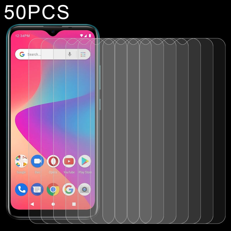 50 PCS 0.26mm 9H 2.5D Tempered Glass Film