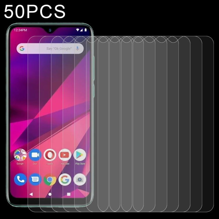 50 PCS 0.26mm 9H 2.5D Tempered Glass Film