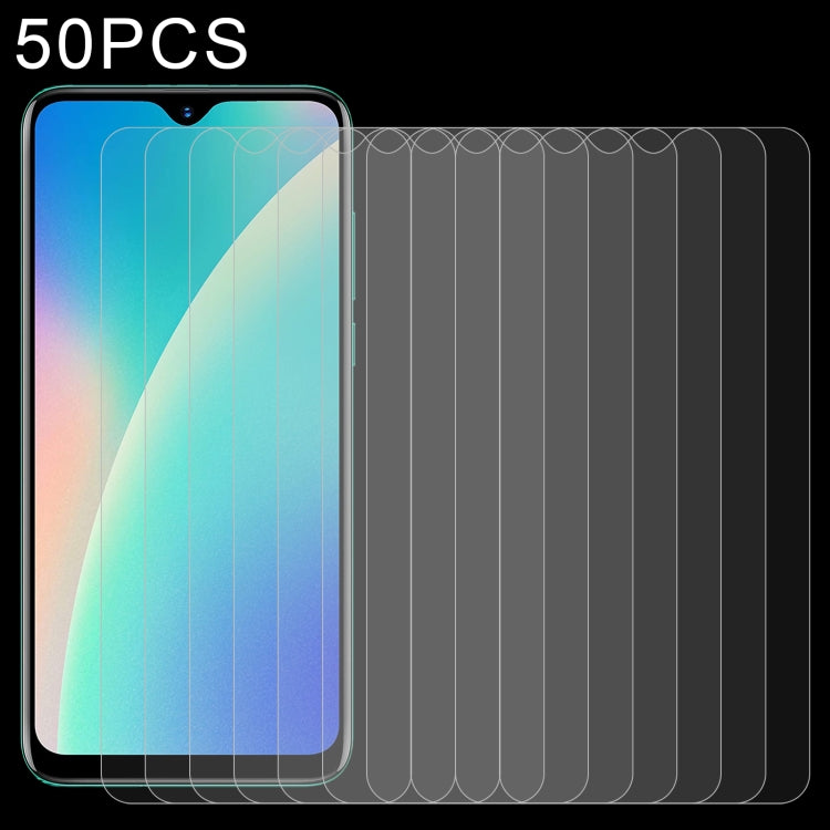 50 PCS 0.26mm 9H 2.5D Tempered Glass Film