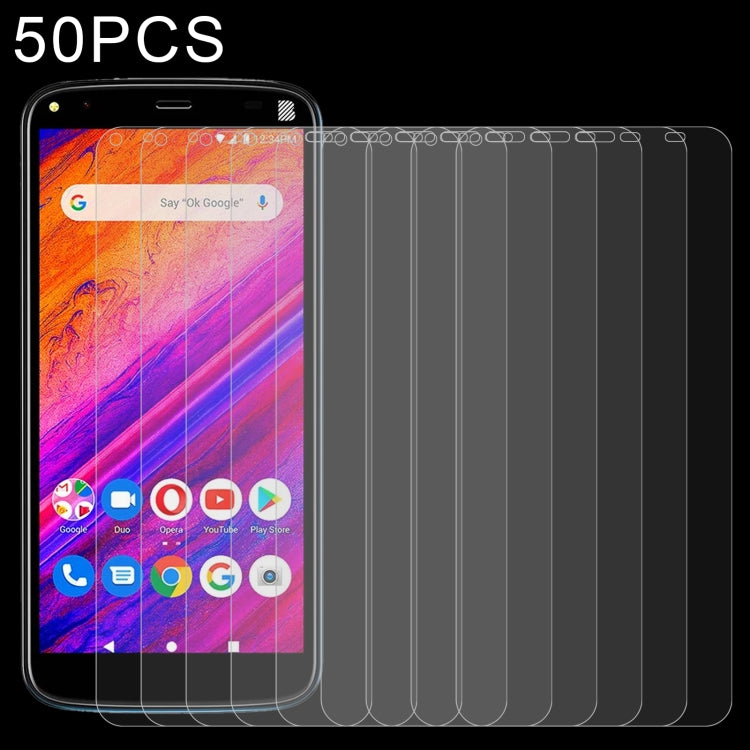 50 PCS 0.26mm 9H 2.5D Tempered Glass Film