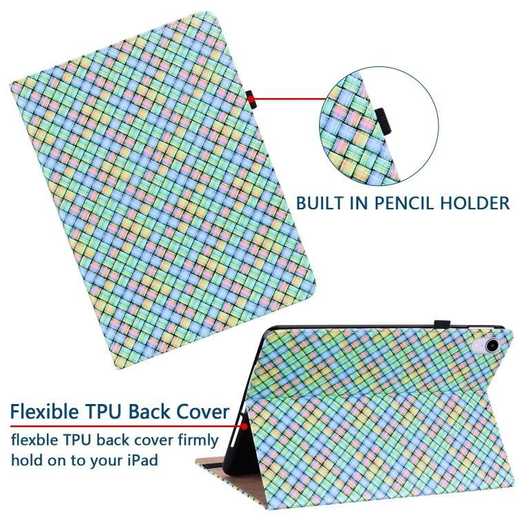 Color Weave Smart Leather Tablet Case — For Samsung Galaxy Tab A7 10.4 2020