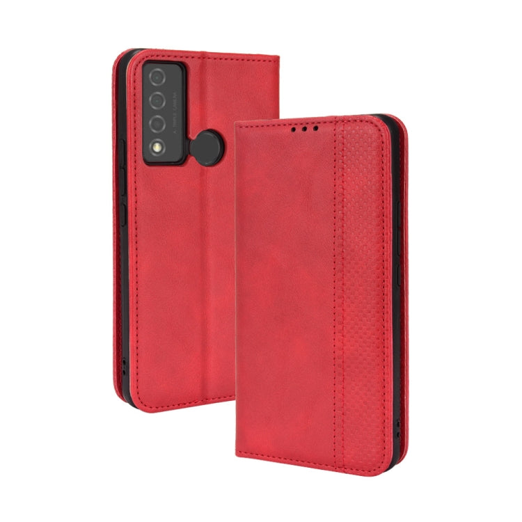 Magnetic Buckle Retro Texture Leather Phone Case