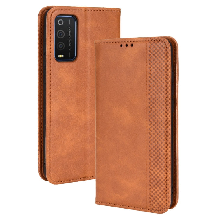 Magnetic Buckle Retro Texture Leather Phone Case