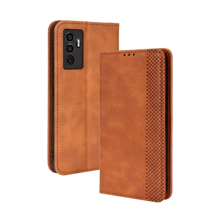 Magnetic Buckle Retro Texture Leather Phone Case