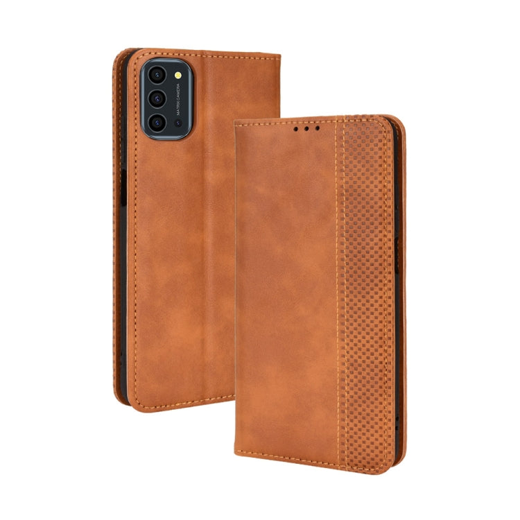 Magnetic Buckle Retro Texture Leather Phone Case