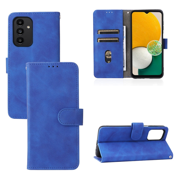 Skin Feel Magnetic Buckle Calf Texture PU Phone Case