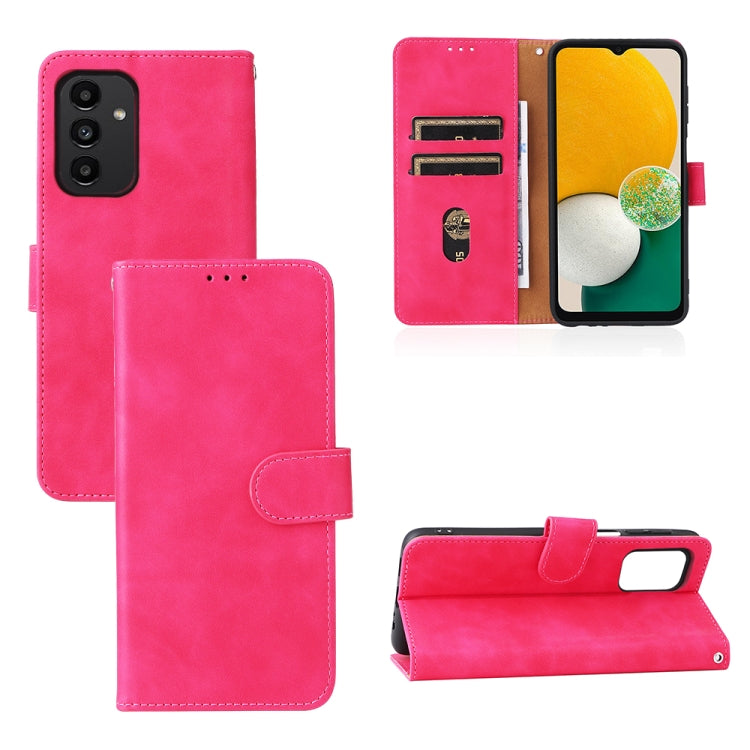 Skin Feel Magnetic Buckle Calf Texture PU Phone Case
