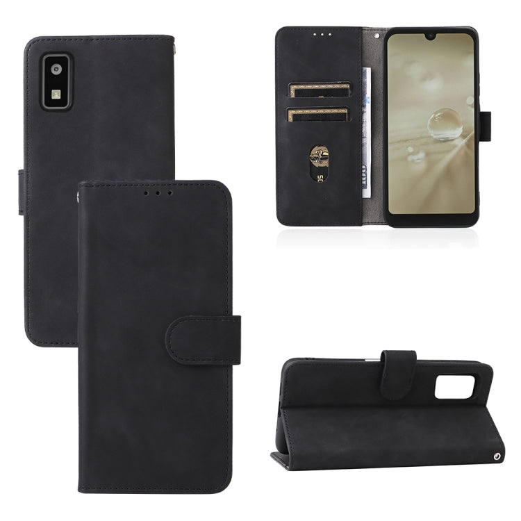 Skin Feel Magnetic Buckle Calf Texture PU Phone Case
