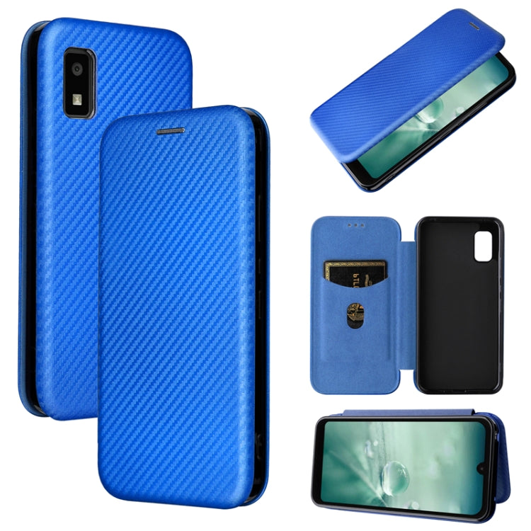 Carbon Fiber Texture Magnetic Horizontal Flip PU Phone Case