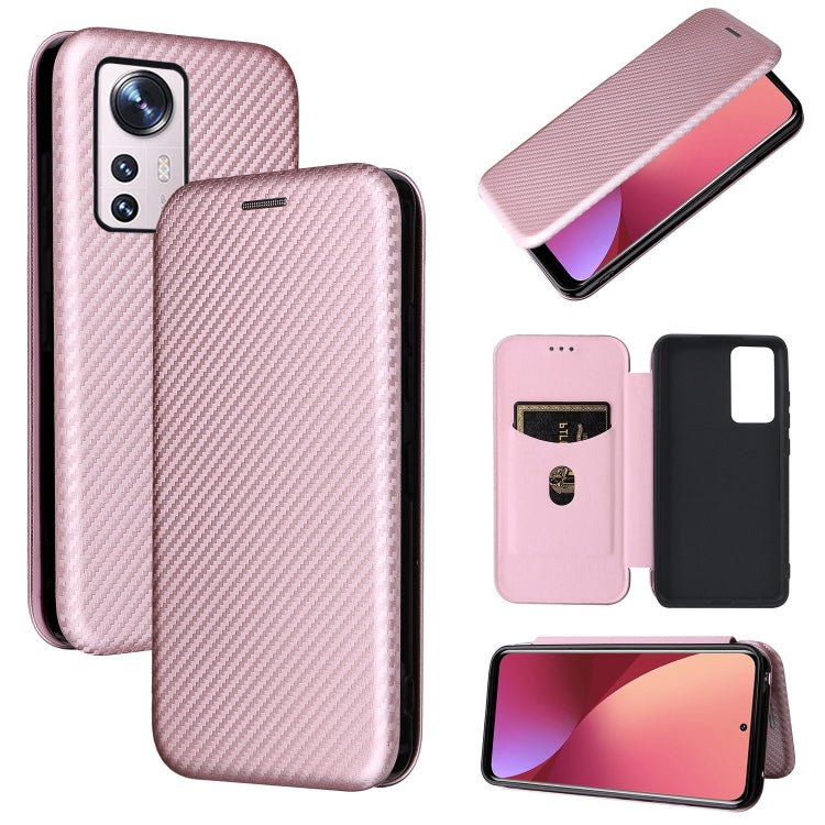 Carbon Fiber Texture Magnetic Horizontal Flip PU Phone Case