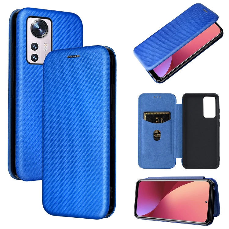 Carbon Fiber Texture Magnetic Horizontal Flip PU Phone Case