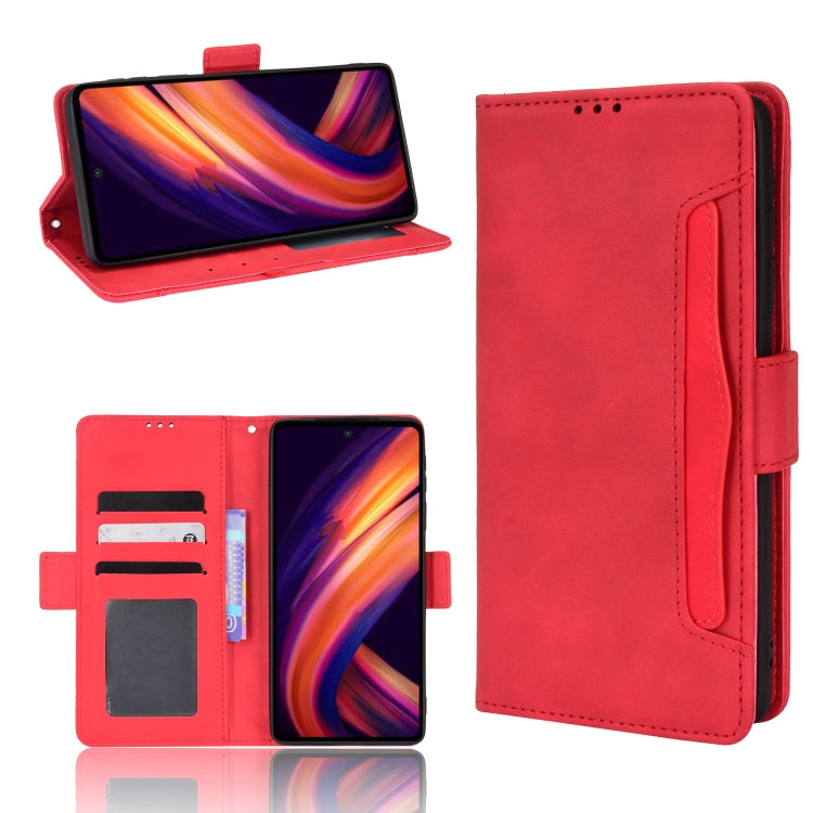 Skin Feel Calf Pattern Leather Phone Case — For OPPO Realme Narzo 50A