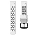Dual Row Holes Two-color Silicone Watchband