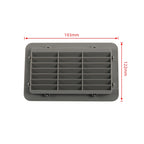 193x122mm Snap-on RV / Bus Oblique Louver Outlet Panel