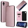 Carbon Fiber Texture Magnetic Horizontal Flip PU Phone Case