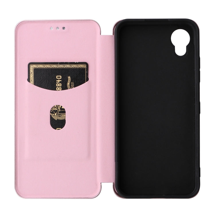 Carbon Fiber Texture Magnetic Horizontal Flip PU Phone Case