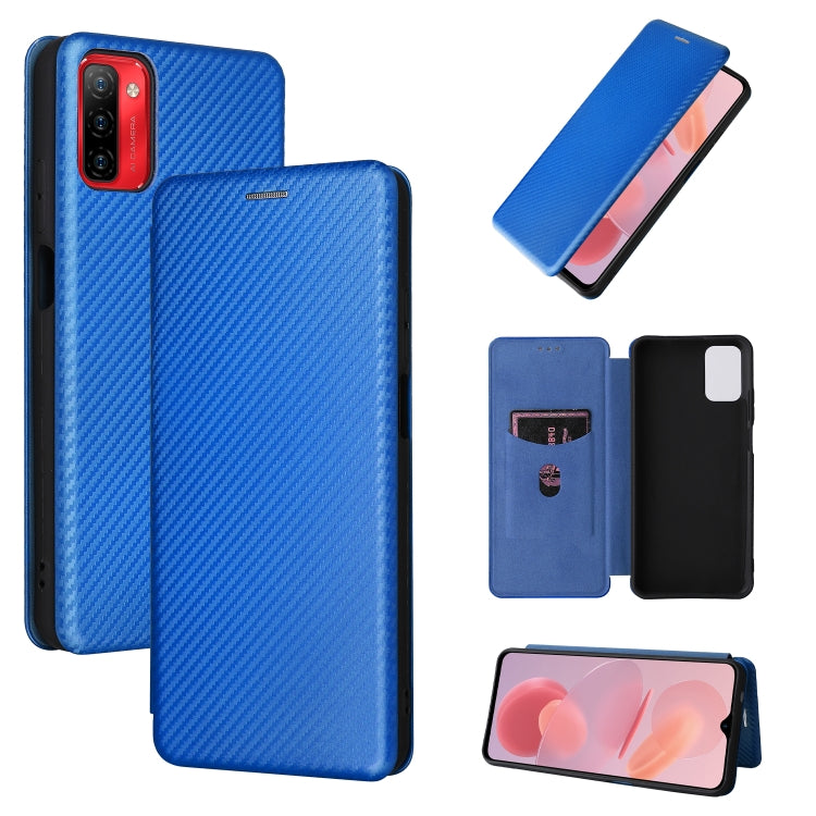 Carbon Fiber Texture Magnetic Horizontal Flip PU Phone Case