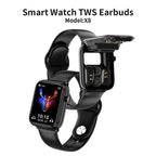 X8 1.69 inch IPS Screen Smart Watch TWS Earbuds, Support Bluetooth Call