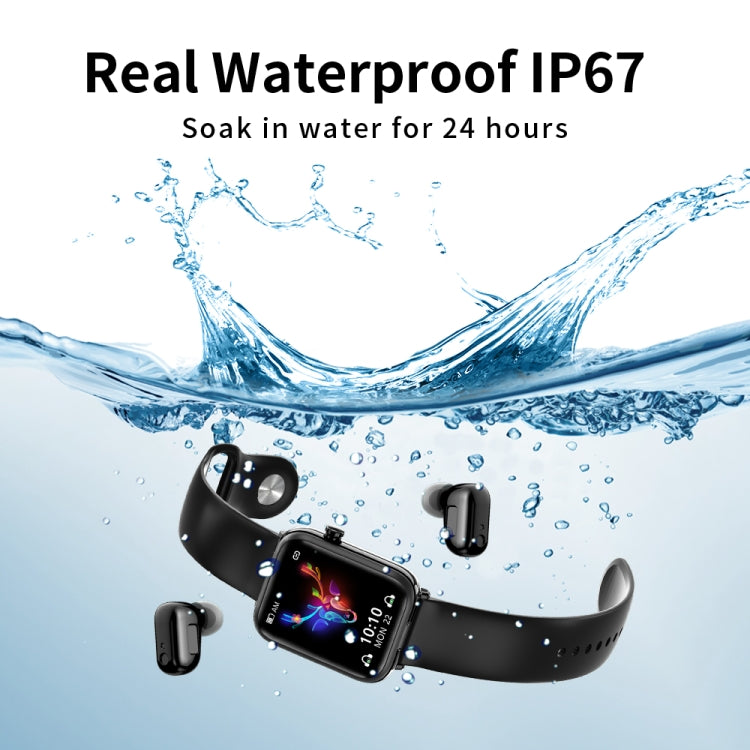 X8 1.69 inch IPS Screen Smart Watch TWS Earbuds, Support Bluetooth Call