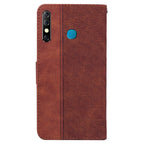 Geometric Embossed Leather Phone Case — For Infinix Hot 9 X655C / Note 7 Lite