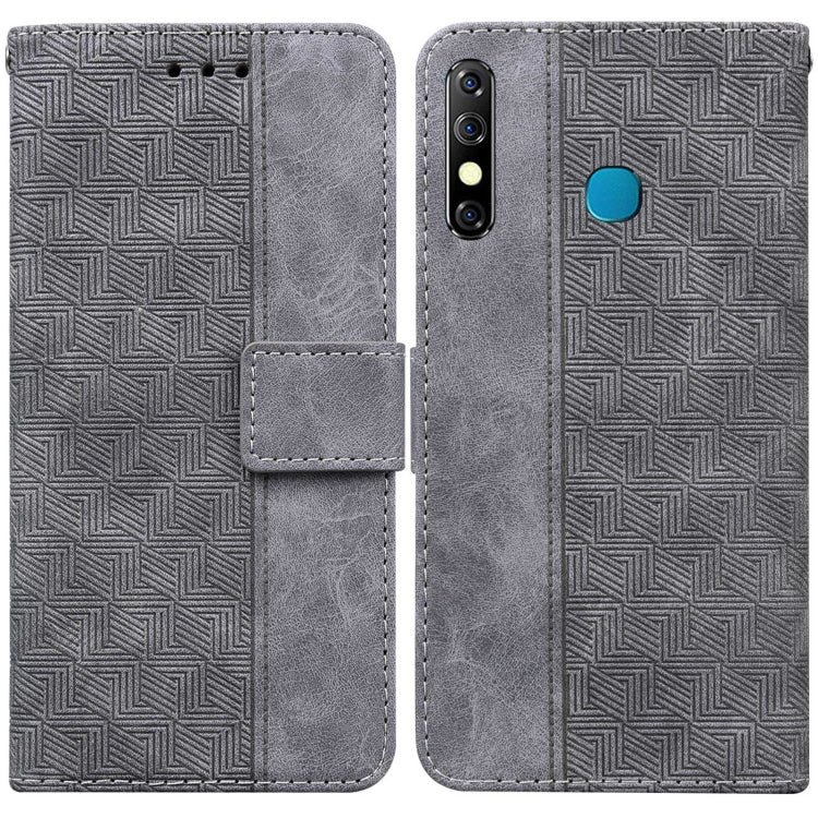Geometric Embossed Leather Phone Case