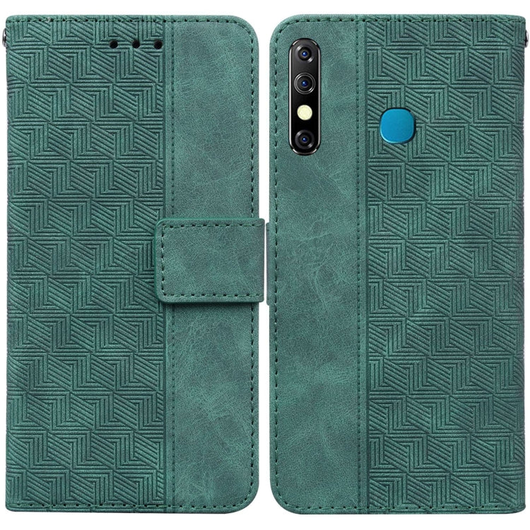 Geometric Embossed Leather Phone Case