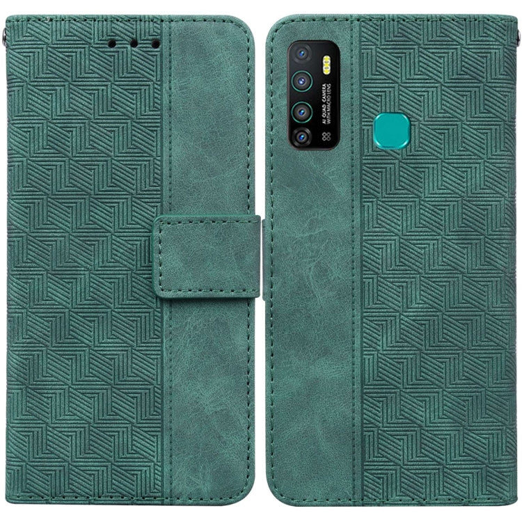 Geometric Embossed Leather Phone Case