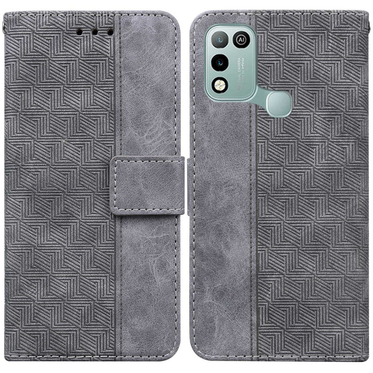 Geometric Embossed Leather Phone Case
