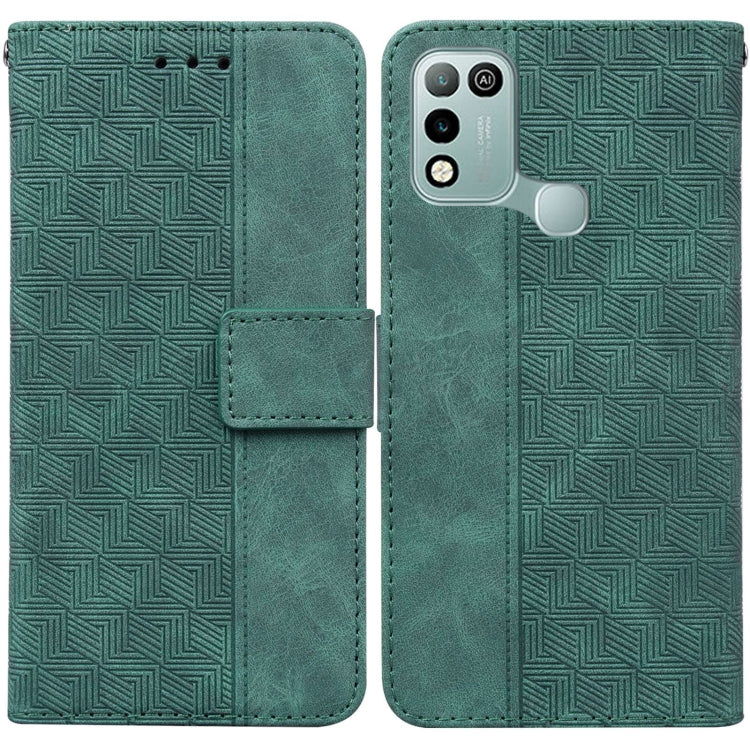 Geometric Embossed Leather Phone Case
