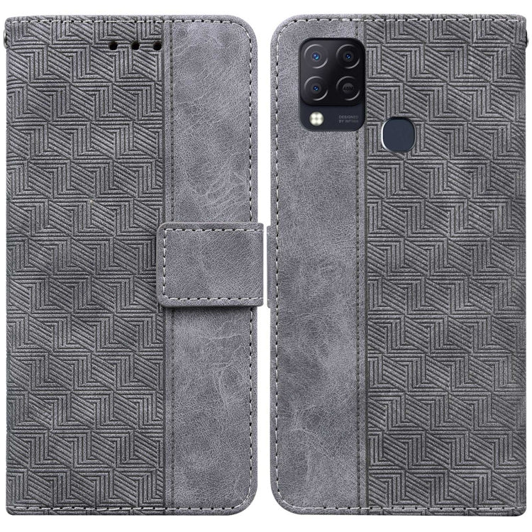 Geometric Embossed Leather Phone Case