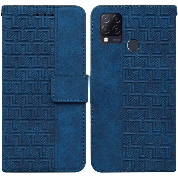 Geometric Embossed Leather Phone Case