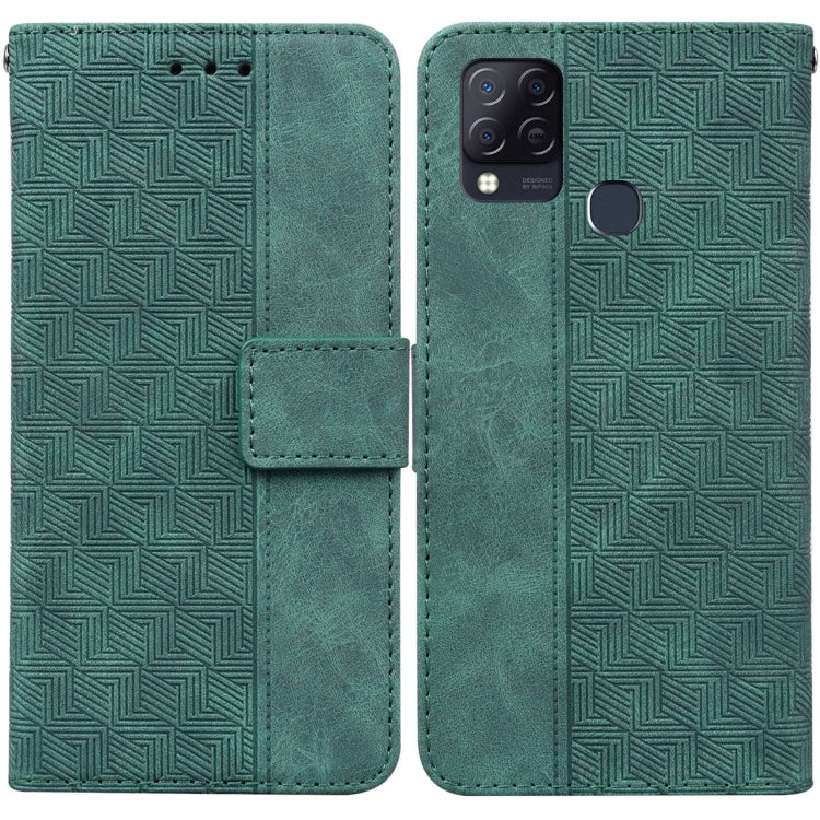 Geometric Embossed Leather Phone Case