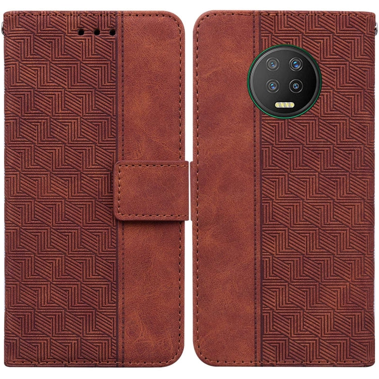 Geometric Embossed Leather Phone Case