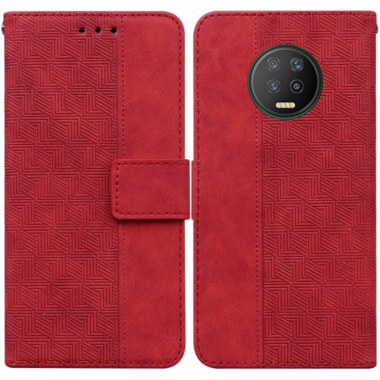 Geometric Embossed Leather Phone Case